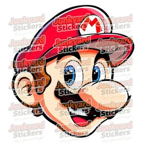 Mario - Head only gestanzter Aufkleber