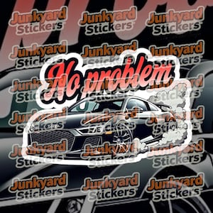 Kein Problem - gestanzte Aufkleber
