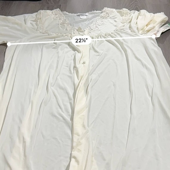 Vintage 70's Lorraine Off White Lace Prairie Cott… - image 9