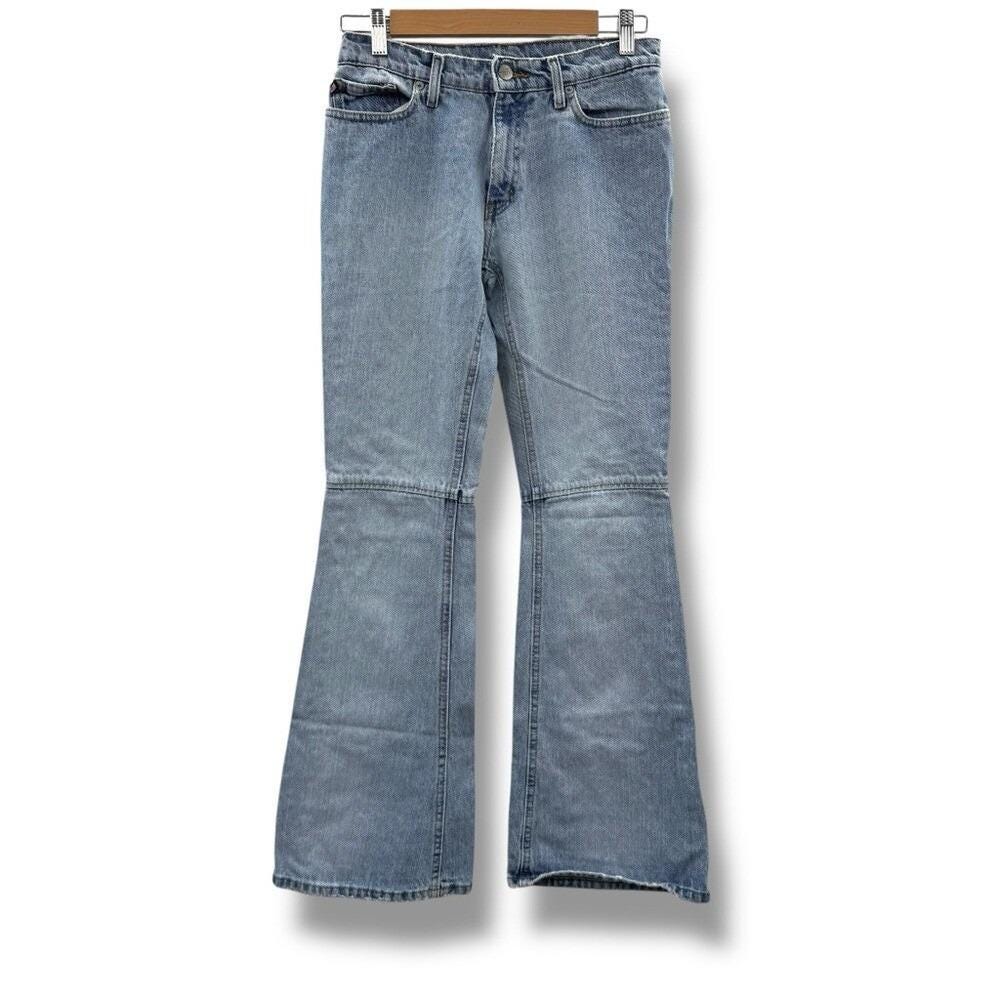 パンツ 2000's doublewest damage flare jeans y2k Y2K Flared Retro Jeans – Vintage Grunge Bell Bottoms