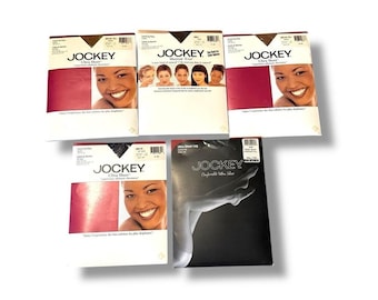 Komplet pończoch Vintage Jockey Pantyhose Control Size MT Black Caramel Ultra Sheer