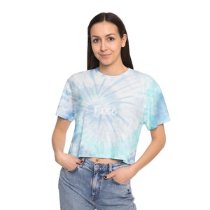Women&#39;s Tie-Dye Crop &quot;Free&quot;  Tee
