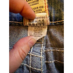 Y2K True Religion Julie Big T Skinny Jeans 30 Blue Low Rise Contrast Stitch image 4