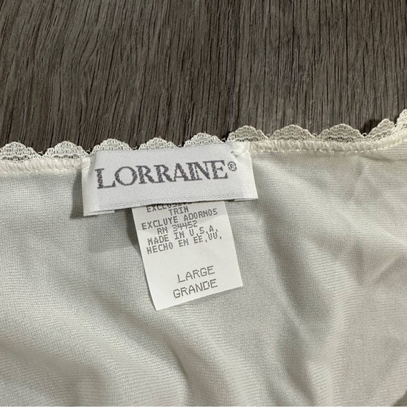 Vintage 70's Lorraine Off White Lace Prairie Cott… - image 5