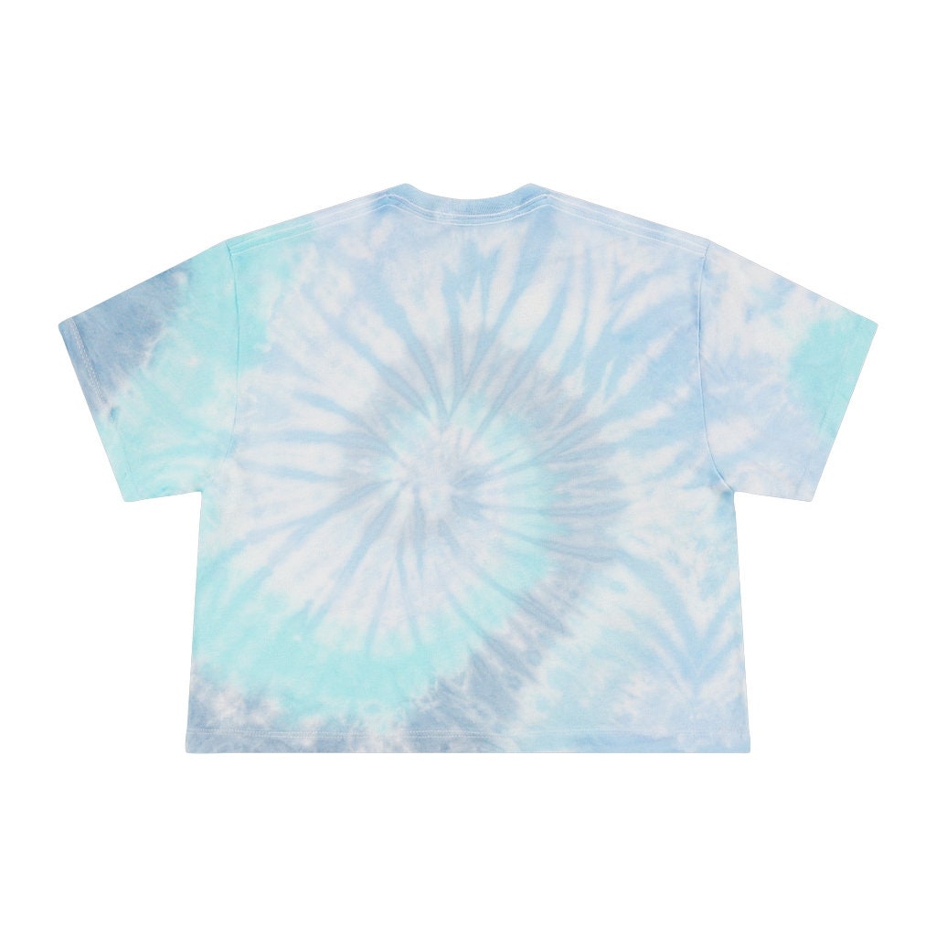 ■Off-White■ Tie Dye Crop Tee Blue OWAD216S23FAB0054000 OWA Women's Tie-dye Crop 