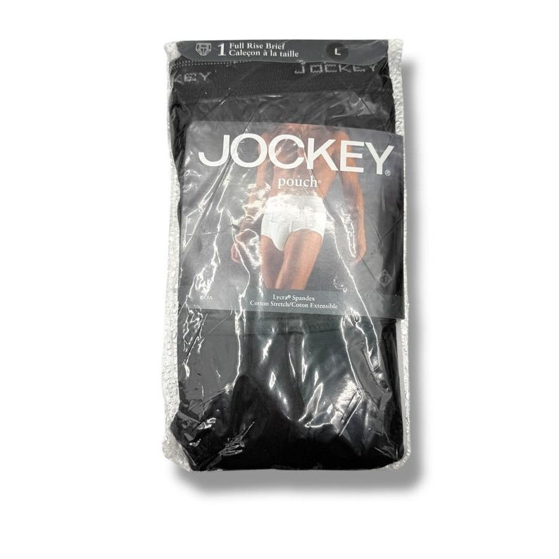 Jockey NWT 1999 Pouch - Calzoncillos de tiro completo para hombre, talla grande, de algodón elástico, color negro imagen 1