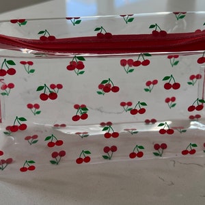 Cute Cherry clear makeup or Cute cosmetic bag