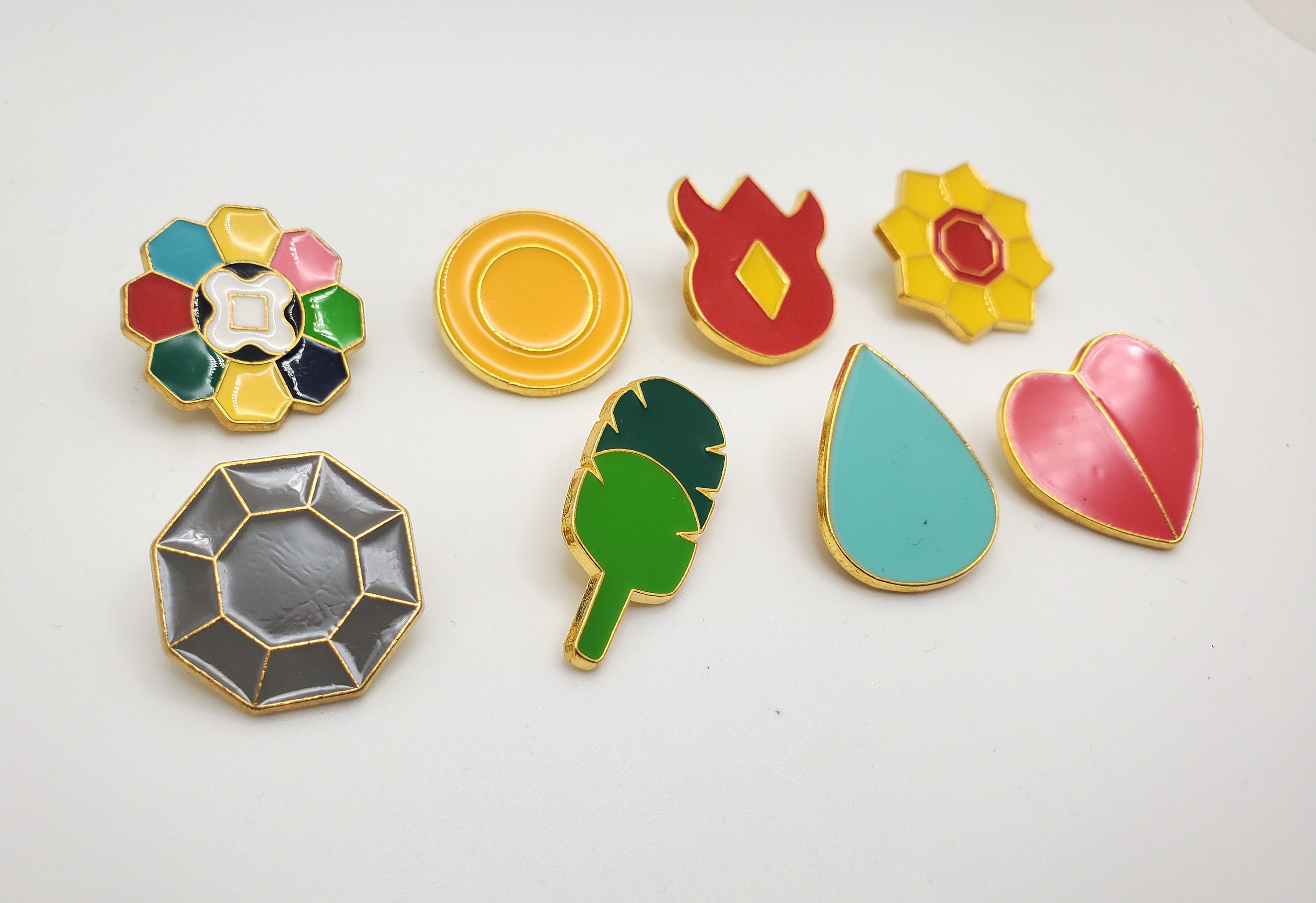 Kanto Gym Badge Magnets (8-Pack)