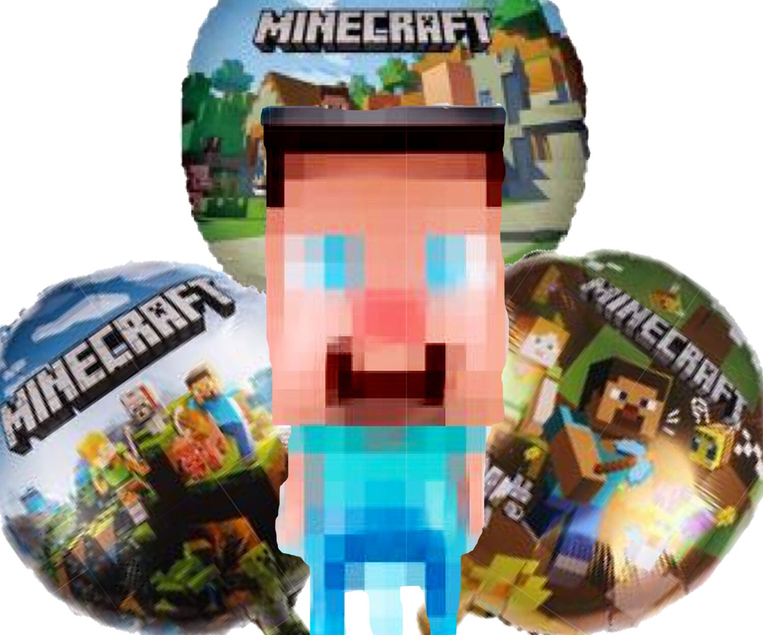 Set of 4 Minecraft Birthday Party Balloons Great for Kids Parties Ships FAST