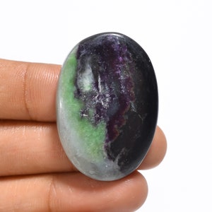 Mooie hoogwaardige kwaliteit 100% natuurlijke Kemmereriet ovale vorm Cabochon losse edelsteen voor het maken van sieraden 38X26X6 mm 76,5 Ct. YT-79