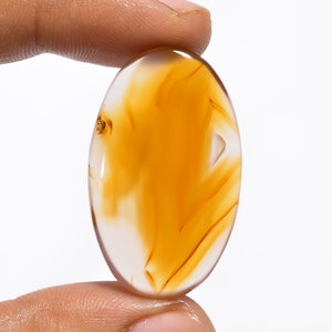 Wunderbare erstklassige Qualität 100% natürlicher Montana Achat ovale Form Cabochon lose Edelstein für die Herstellung von Schmuck 36X22X5 mm 37,5 Ct. YT-50