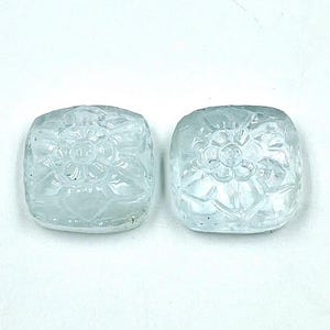 Natürliche Bestnote Qualität 100% natürliches Aquamarin Paar Phantasie geschnitzt schnitzen 25,50 crt .amamazing Stil teuer hinten machen Schmetterling