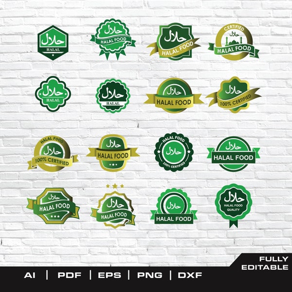 Halal Food SVG, Halal Sticker SVG, Halal Symbol SVG, Halal Decal svg, Halal Cricut | Dxf Png Eps Ai