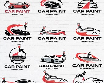 16 Car Paint Logo: logo personalizzato per la verniciatura dell'auto con il nome del tuo marchio.
