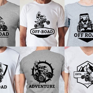Set di ATV off road logo silhouette svg png bundle. Modello di silhouette clipart ATV 4X4. File tagliati quad bike avventura estrema