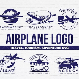 Colección de avión svg, Viajes turismo svg, Aventura svg, Avión svg, Viaje mundial svg, Alrededor del mundo svg. Paquete svg de agente de viajes.