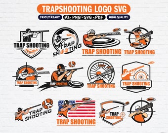 Trapshooting clipart collection svg, Clay Target svg, Trapshooting logo svg, Skeet Shooting png svg, Sport shooting log svg cut files.