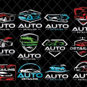 Auto Car Garage Premium Concept Logo Design Stock-Vektorgrafik