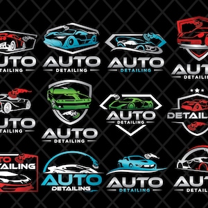 Auto Car Garage Premium Concept Logo Design Stock-Vektorgrafik