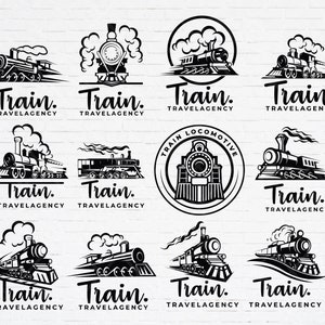 Lokomotive Zug svg Bundle, Retro Zug svg, Lokomotive Clipart svg Bundle, Zug Vektor Illustration, Züge svg png Bundle für Cricut
