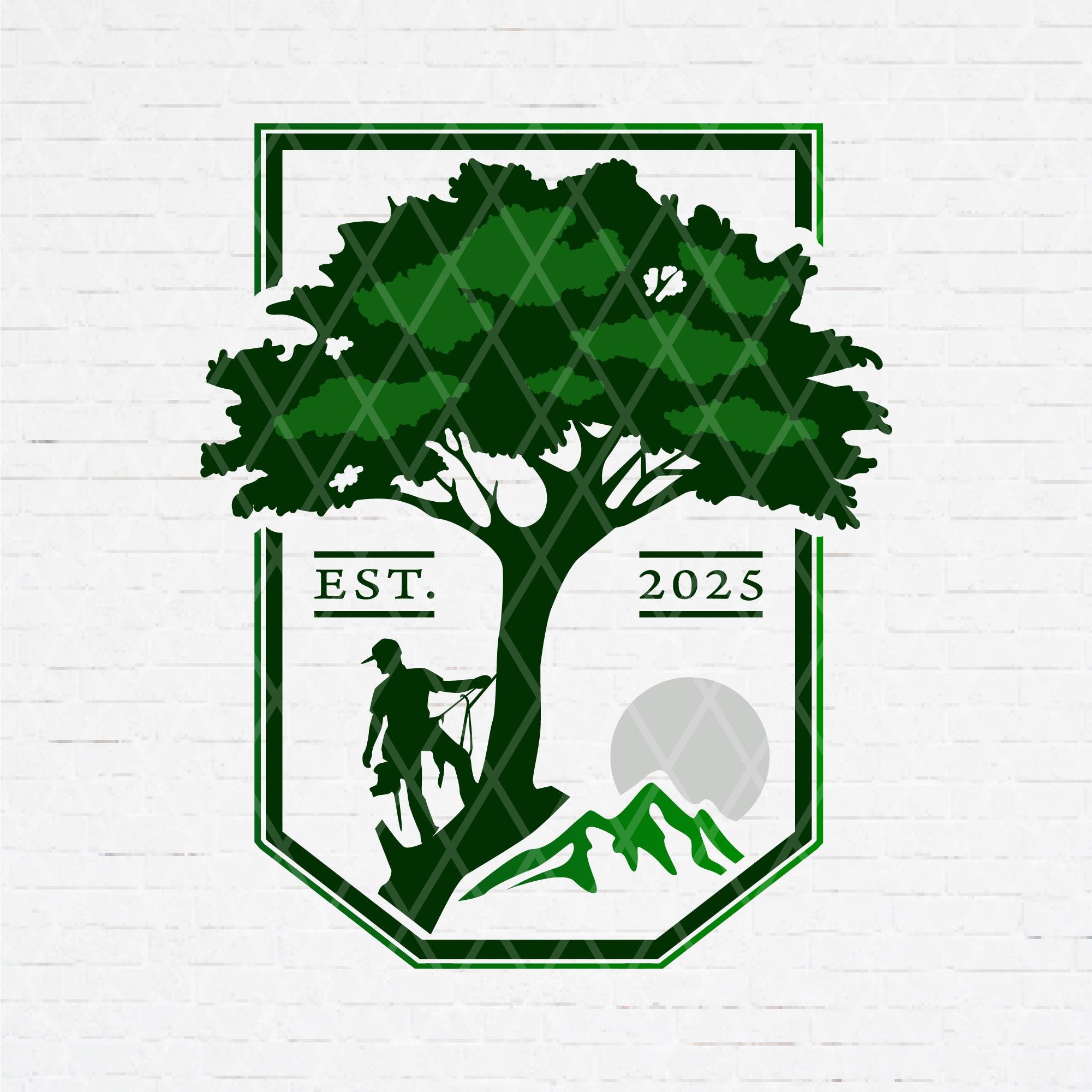 Custom Arborist Tree Services Logo, Personalized Tree Cutting Logo ...