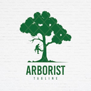 Arborist logo, Tree Cutter Logo svg, Tree Surgeon logo svg, Arborist Silhouette svg, Tree Services png svg  file for cricut.
