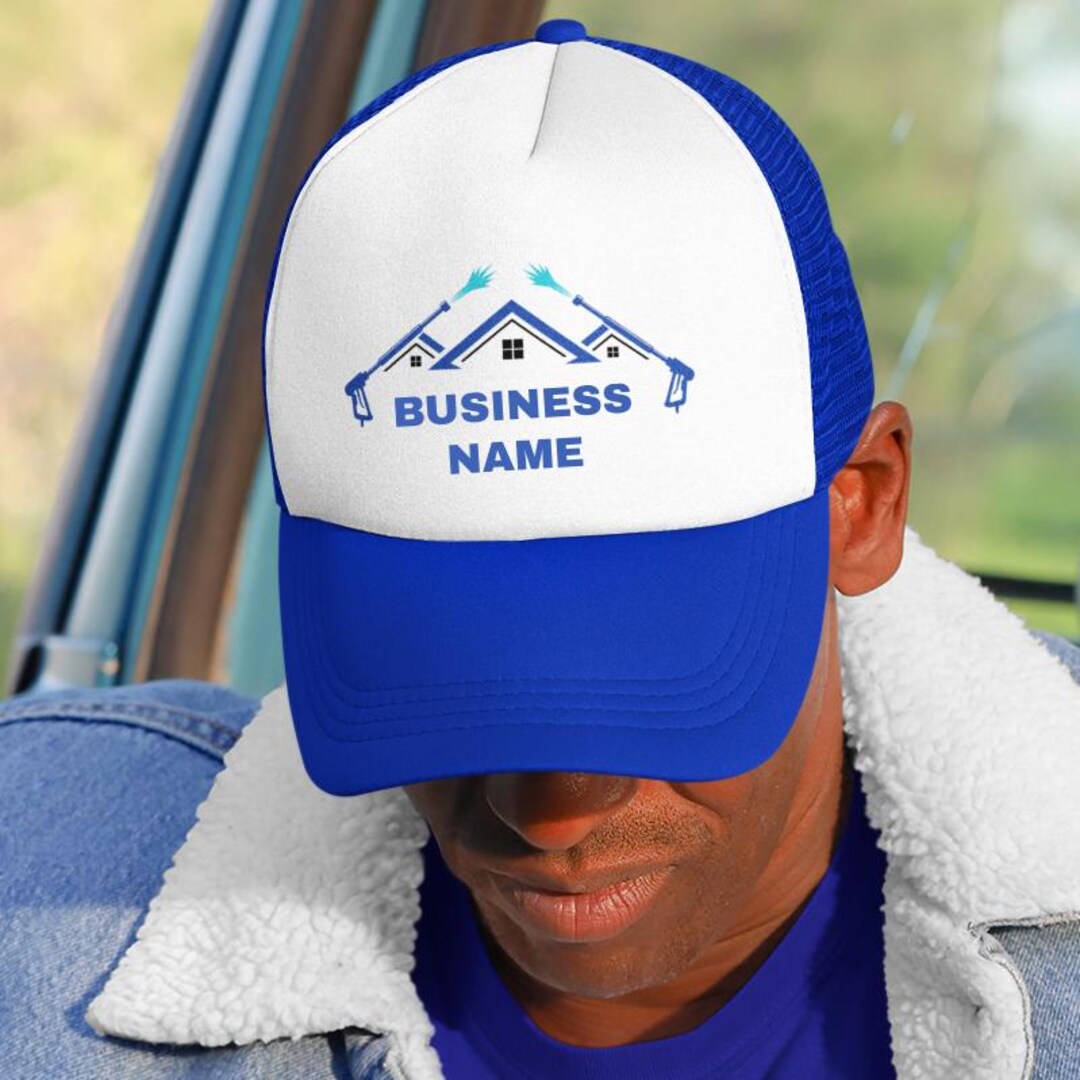 Customizable Pressure Washing Trucker Hat | Blue Collar Workwear