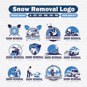 Set of snow removal clipart, Snow removal svg bundle, Snow truck svg, Snow cleaning svg. SVG PNG bundle for instant download