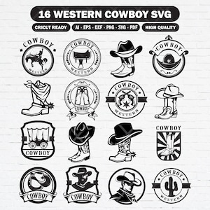 Set of western cowboy svg bundle, Cowboy wildest planner template, Cowboy sticker png bundle, Boots design svg for cut files.
