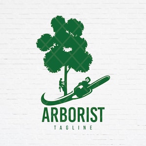 Arborist logo, Tree Cutter Logo svg, Tree Surgeon logo svg, Arborist Silhouette svg, Tree Services png svg  file for cricut.