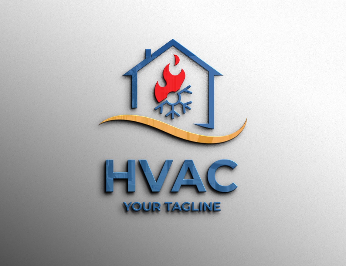Heating and Cooling HVAC Logo PNG SVG Bundle Heating Etsy