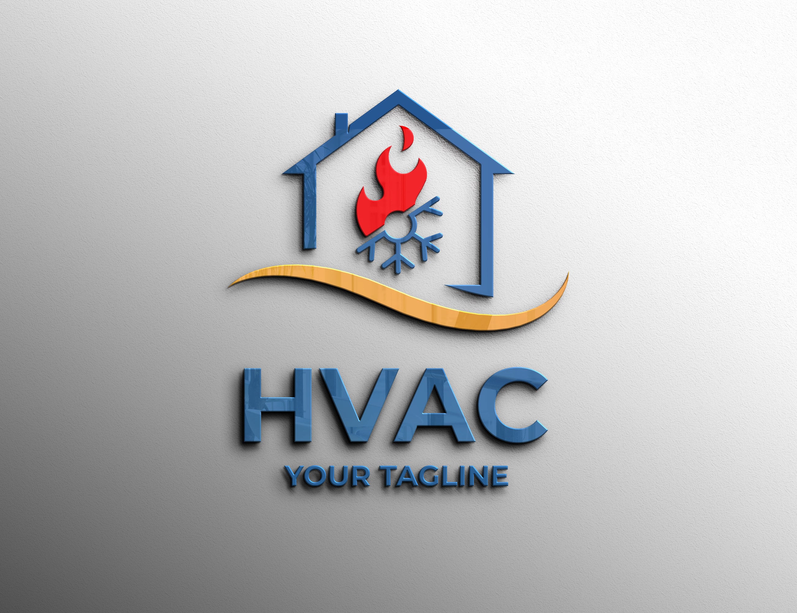 Heating and Cooling HVAC Logo PNG SVG Bundle Heating Etsy