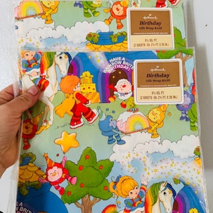 Rainbow Brite 1980’s gift wrapping/ never opened/ rainbow Brite collector item/ Nostalgic 1980’s