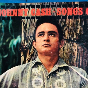 Johnny cash vinyl record/ Vintage record/ Johnny cash music/Songs of the soul/1958 vinyl record/ vintage Cash/ music vinyl/rock n roll vinyl