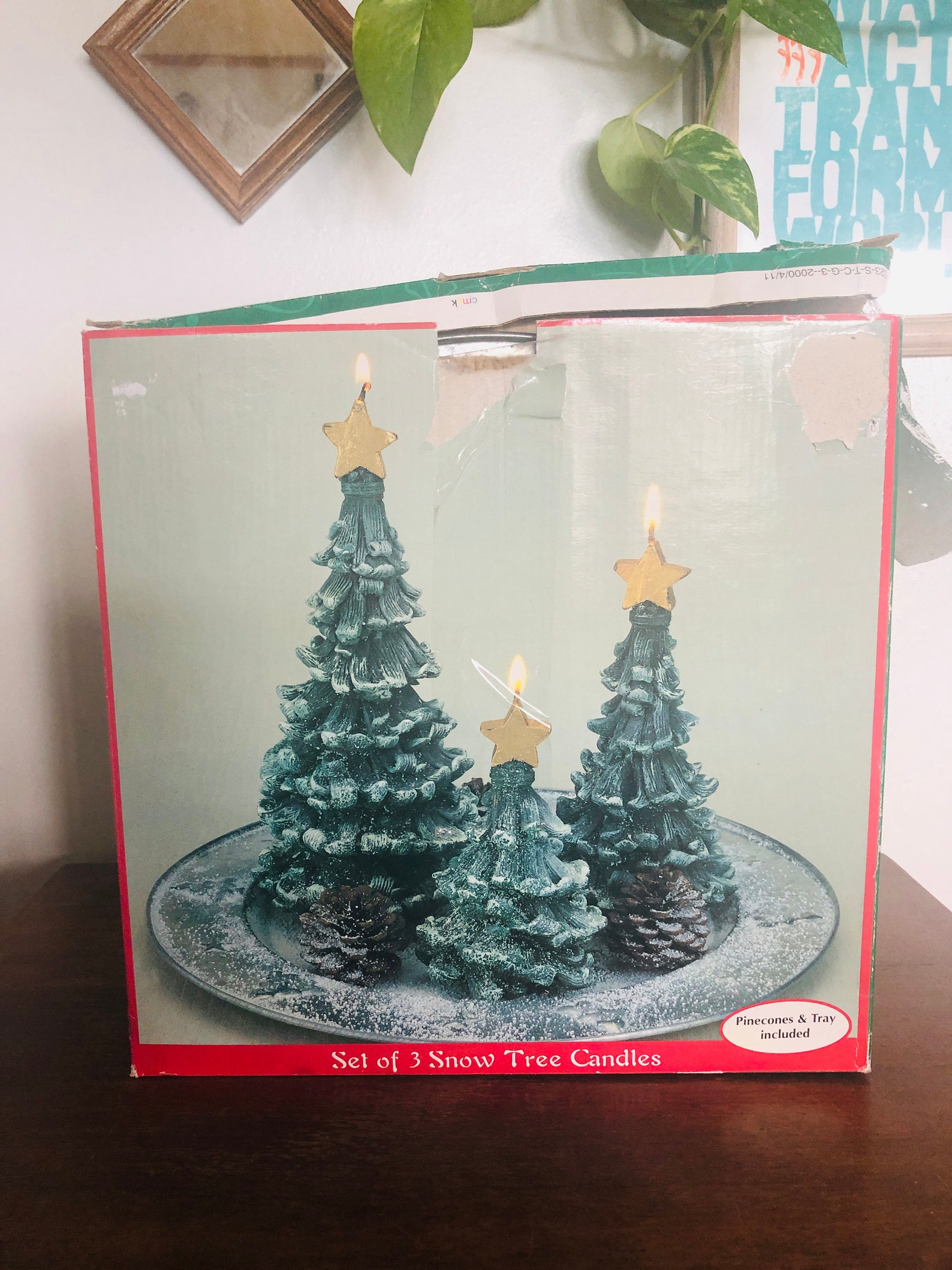 Vintage Christmas Tree Candles 