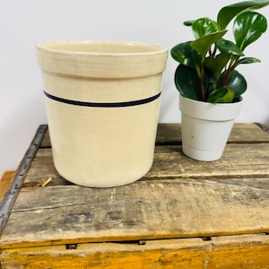 Antique stoneware crock kitchen home cottage core decor
