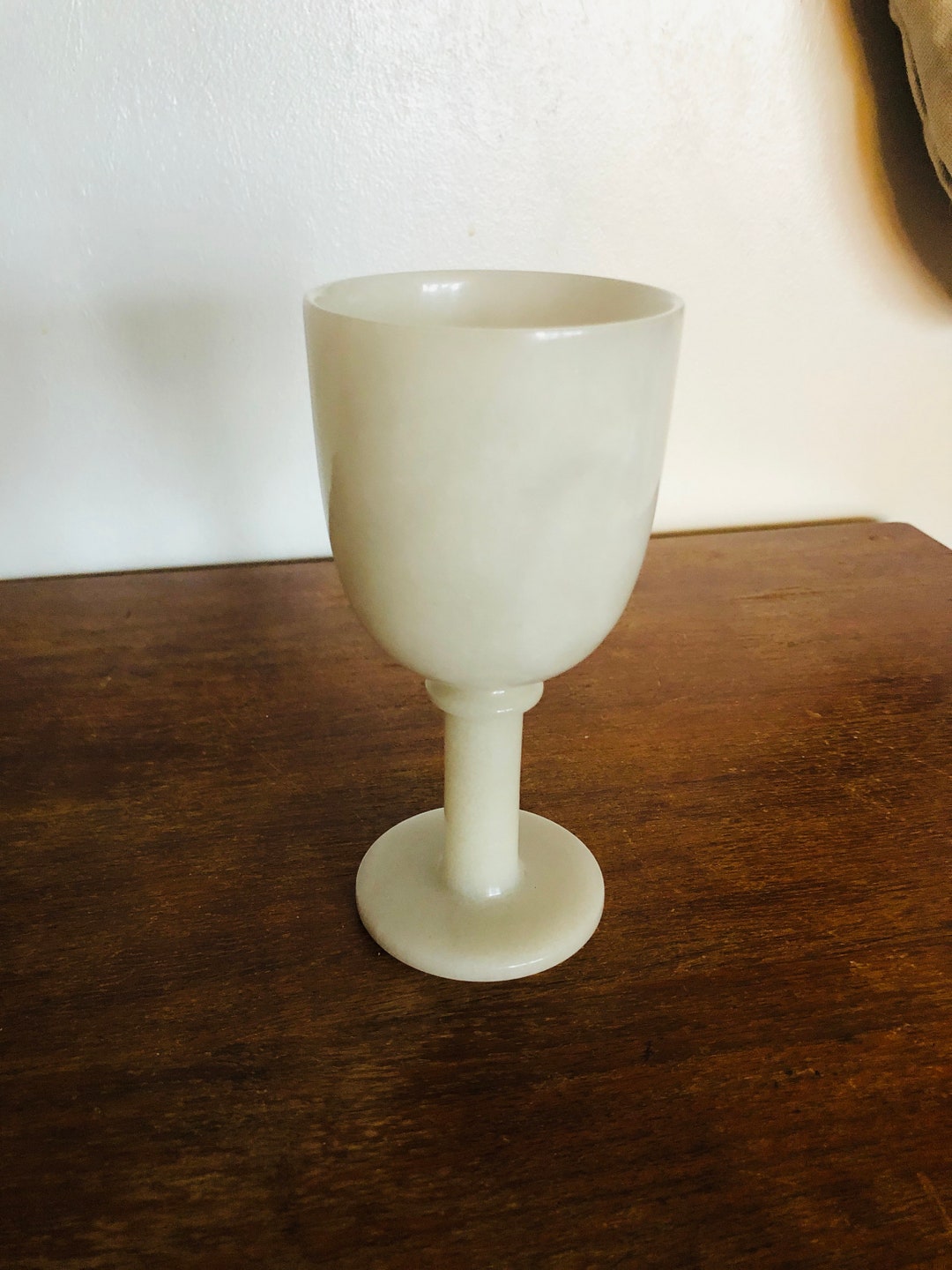 Frosted Glass Decor Boho Reference: Frosted White Wine Glass Vintage Marble Glass Bar Glass Wine