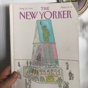 New Yorker Full Magazine 1988 August 22/ 80’s New Yorker/ Vintage Magazine/ Vintage Literature