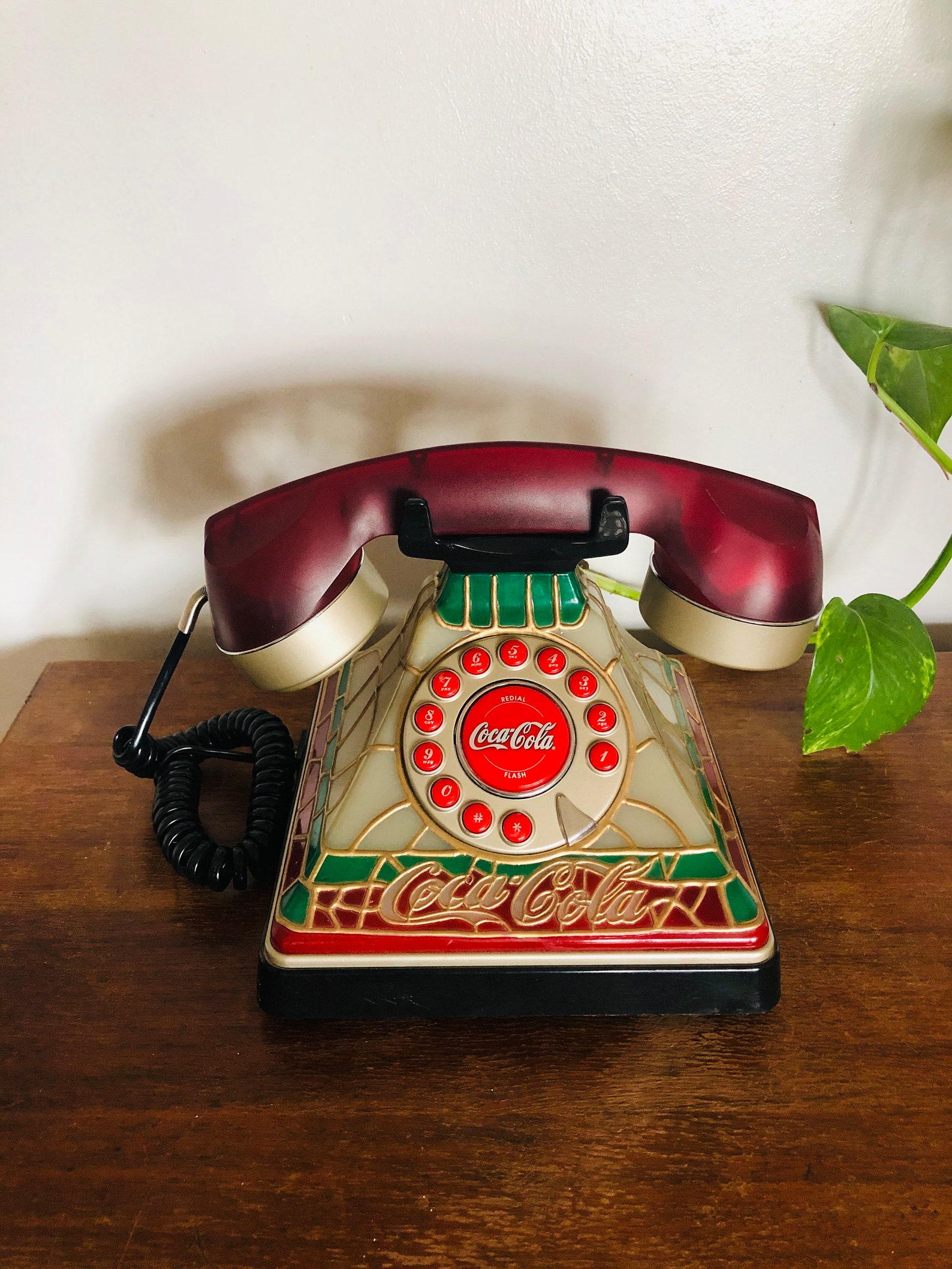 Vintage Holiday Coca Cola Telephone/collective Coca Cola Retro Phone