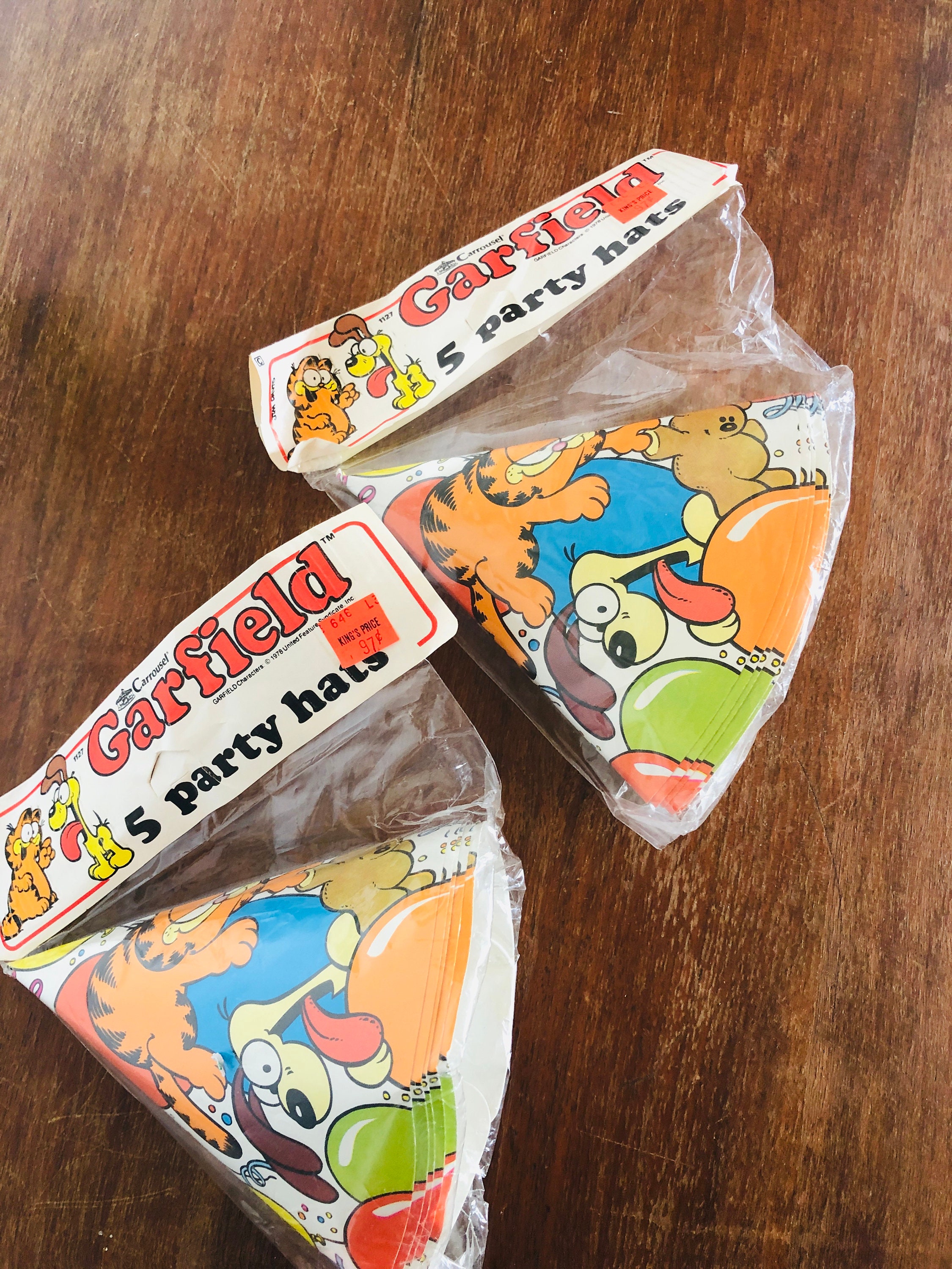 Vintage Garfield Hat/ Novelty/ Birthday Hats/ 1978 Vintage Hats/party