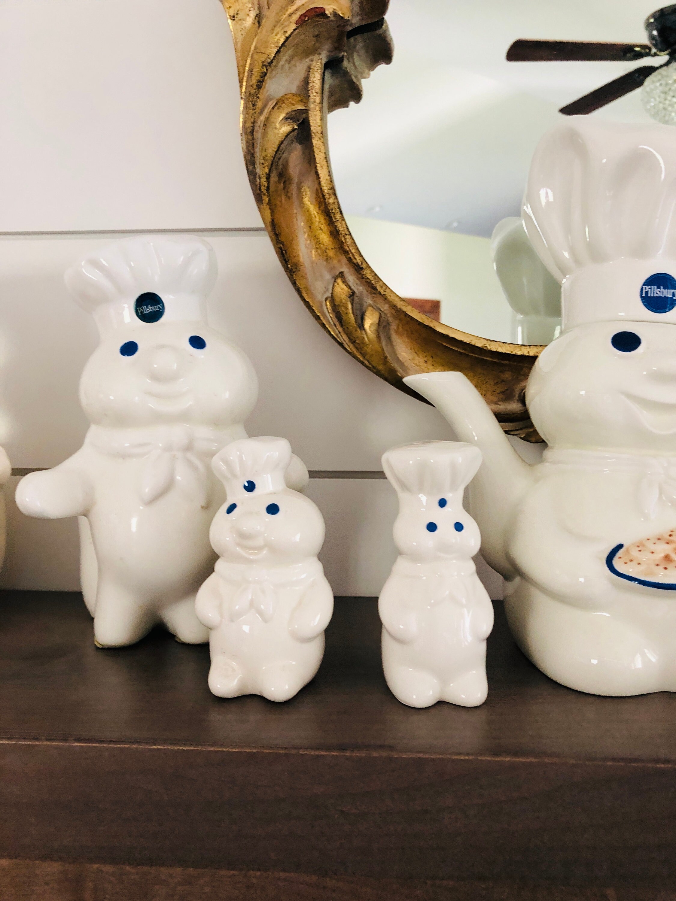 Vintage ceramic Pillsbury kitchen collection /storage jars/ vintage  Pillsbury/ salt and pepper shakers/pillsbury bowl/ pillsbury coffee mug/