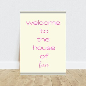 welcome to the house of fun print a3 (DOWNLOAD ONLY)