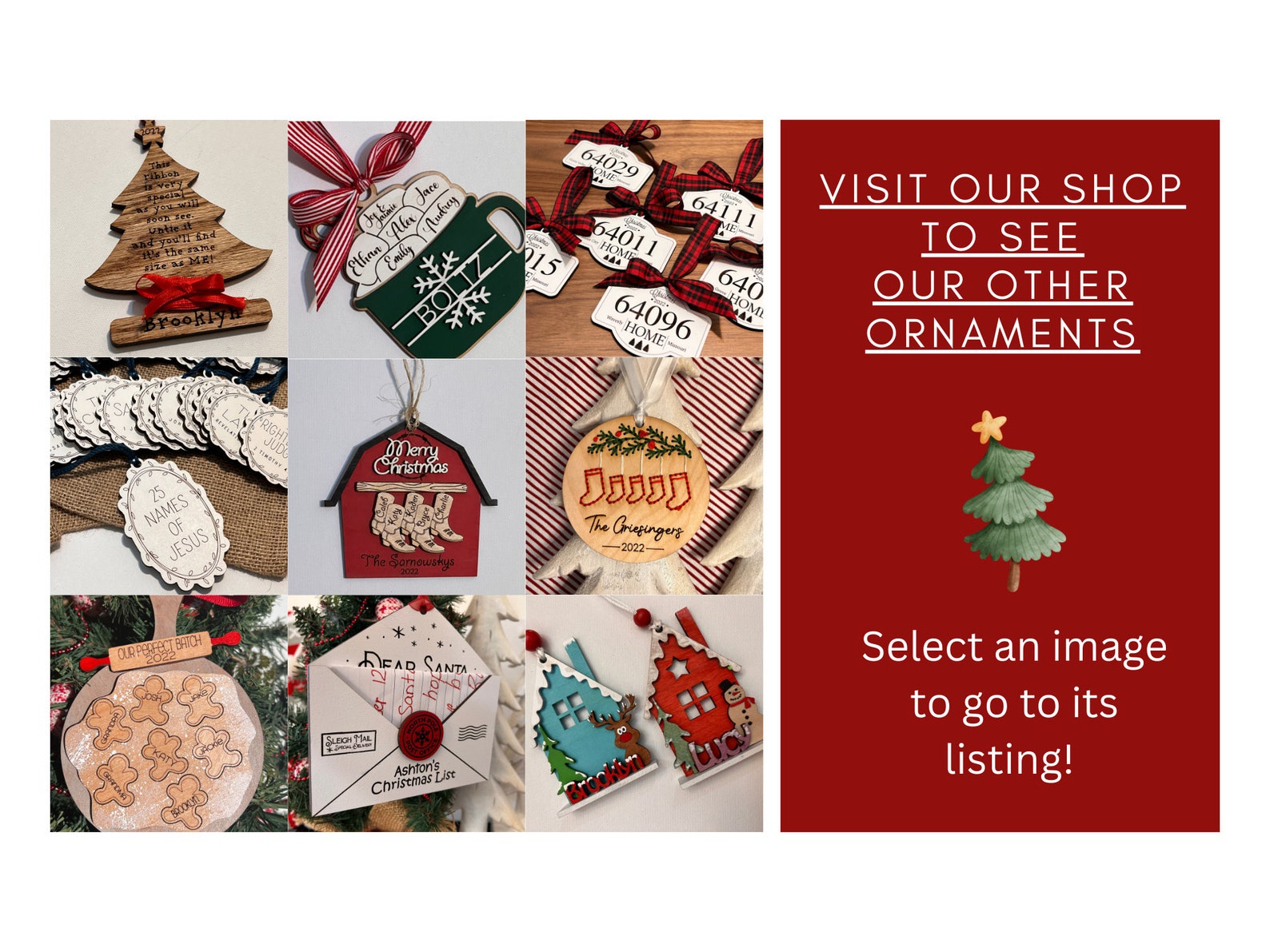 Names of Christ Names of Jesus Christmas Tree Ornament Etsy