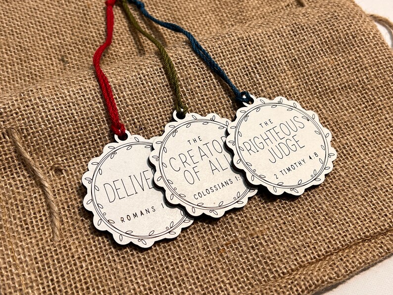 Names of Christ Names of Jesus Christmas Tree Ornament Etsy