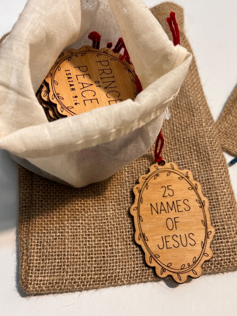 Names of Christ Names of Jesus Christmas Tree Ornament Etsy