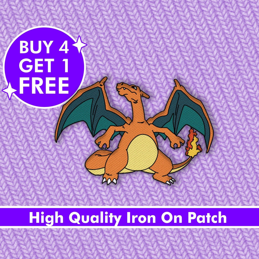 Charizard Dragon Patch Fantasy Dinosaur Patches Iron on Patch - Etsy