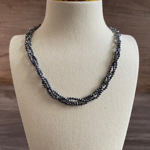 Prism Cut Terahertz Twisted Necklace