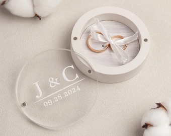 Ringkissen hochzeit Wedding Ring Box custom: Personalized Ring Bearer box for ceremony SG
