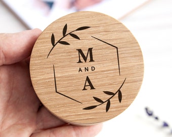 Wooden ring box for wedding ceremony | personalized wood ringbox | Custom ring pillow | engagement ring box ringdrager rustic decor