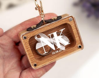 Dog Ring Bearer Box for Wedding, Custom RingBox for Collar SG